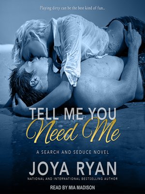 cover image of Tell Me You Need Me